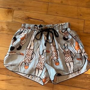 Silk high waist vintage shorts -size 2/4